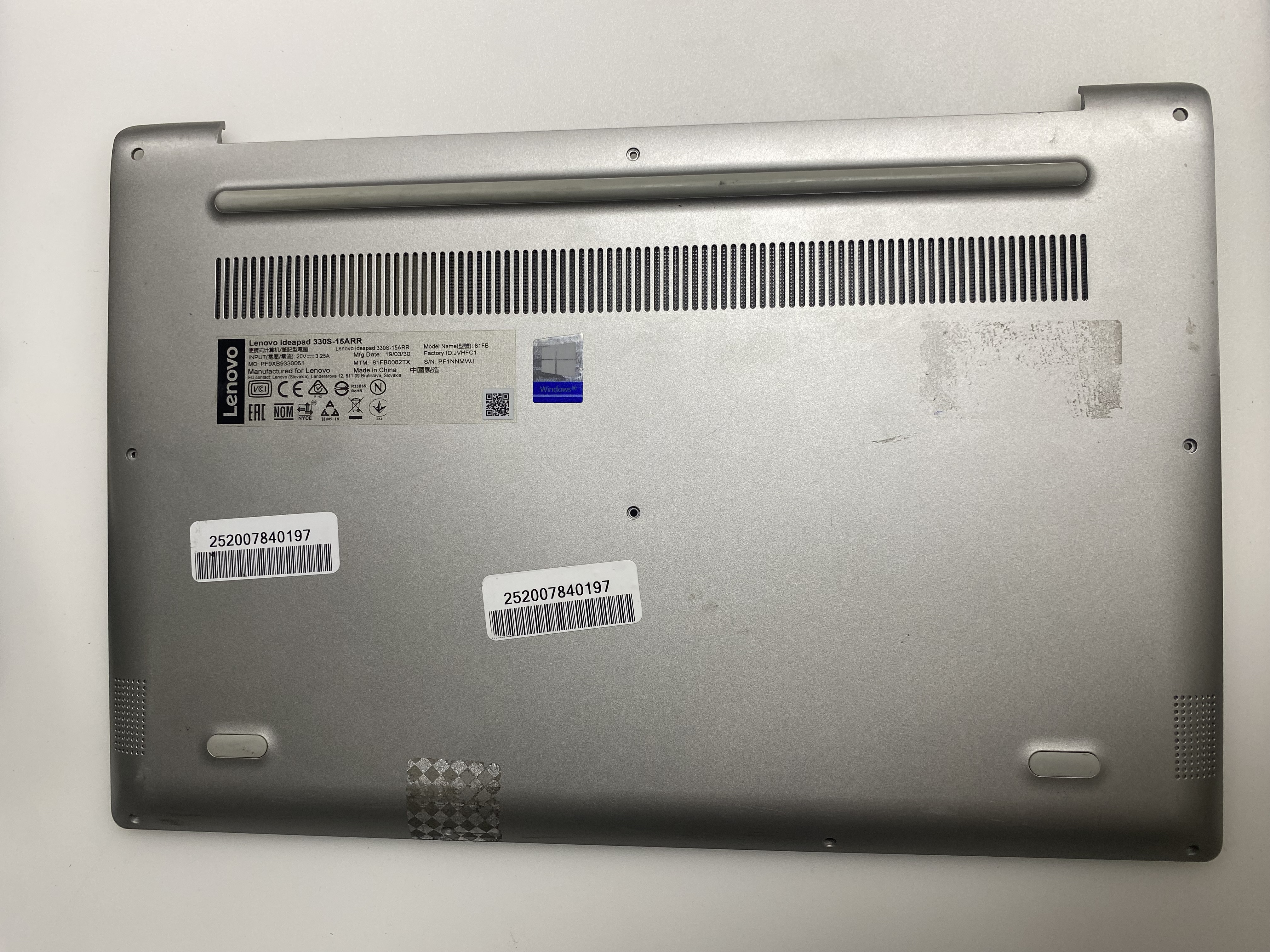 LENOVO İDEAPAD 330S-15ARR ORJİNAL ÇIKMA ALT KASA İDEAPAD 330S-15ARR ALT KASA 