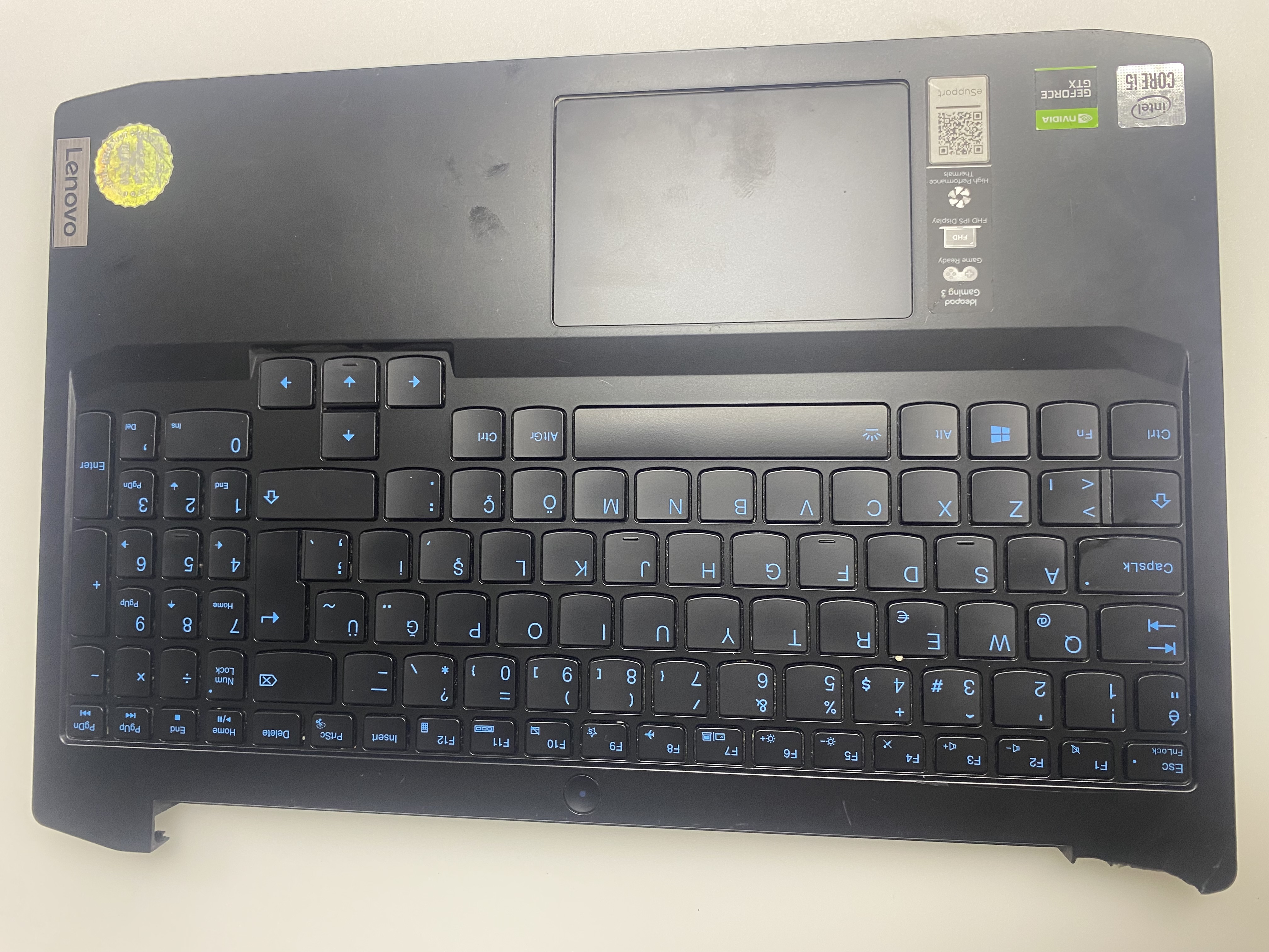 LENOVO İDEAPAD GAMİNG 3 ORJİNAL ÇIKMA ÜST KASA İDEAPAD GAMİNG 3 ÜST KASA