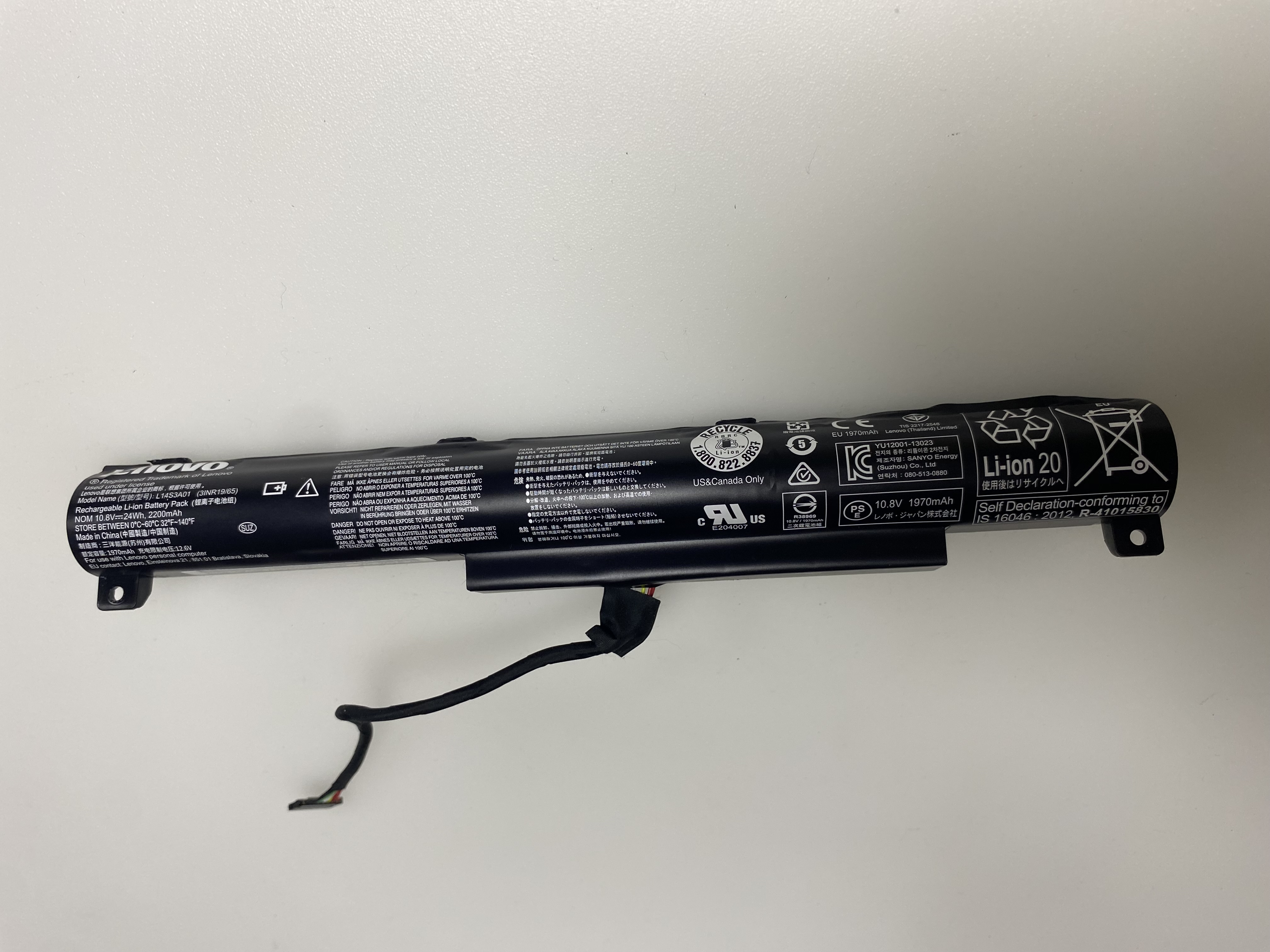  L14S3A01  LENOVO ideapad 100-15IBY 20654 20644 80MJ, 80R8 B50-10 (80QR) L14S3A01 Batarya Pil