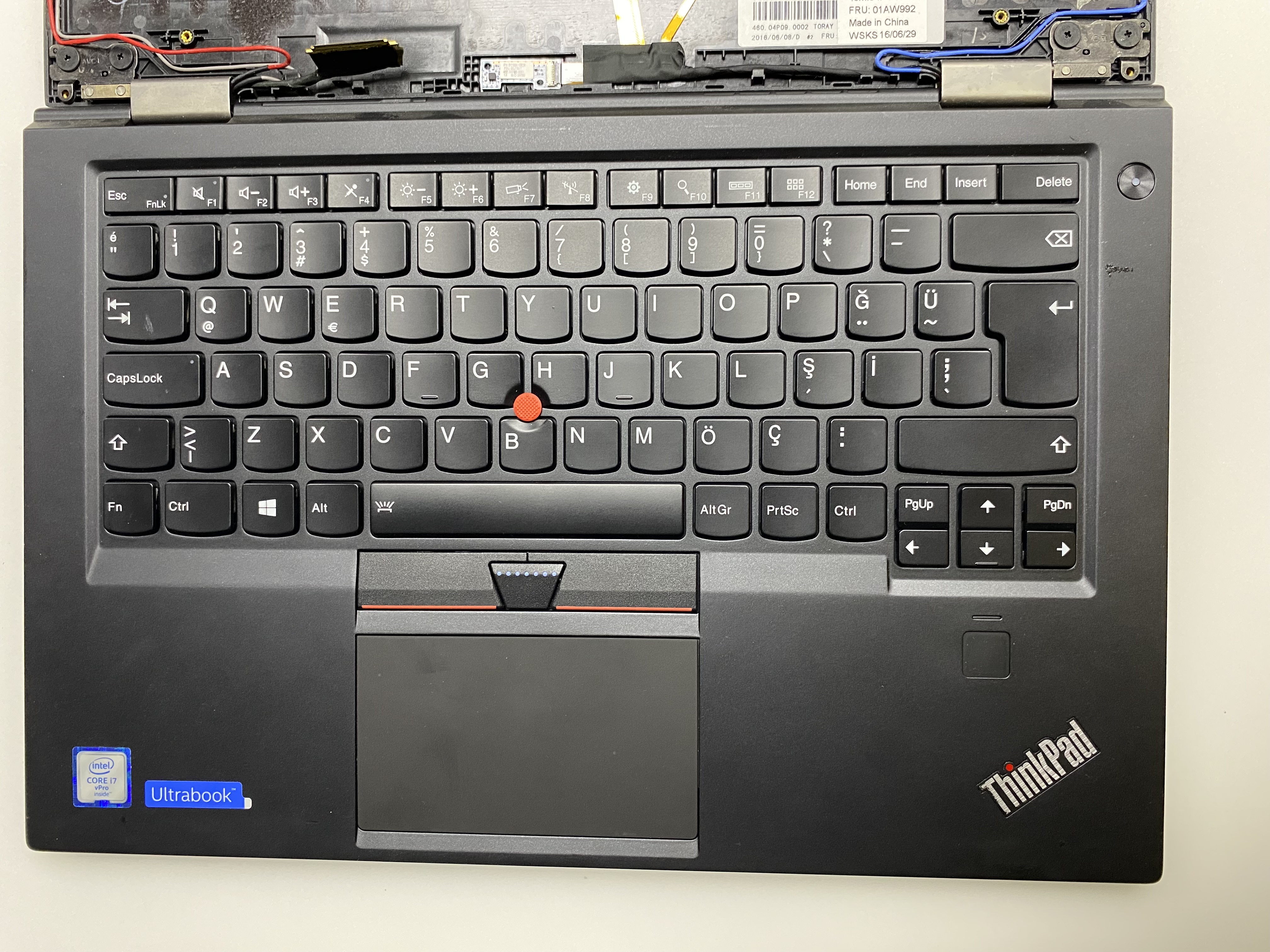 ORJİNAL LENOVO THİNKPAD X1CARBON ÜST KASA KLAVYE DAHİL