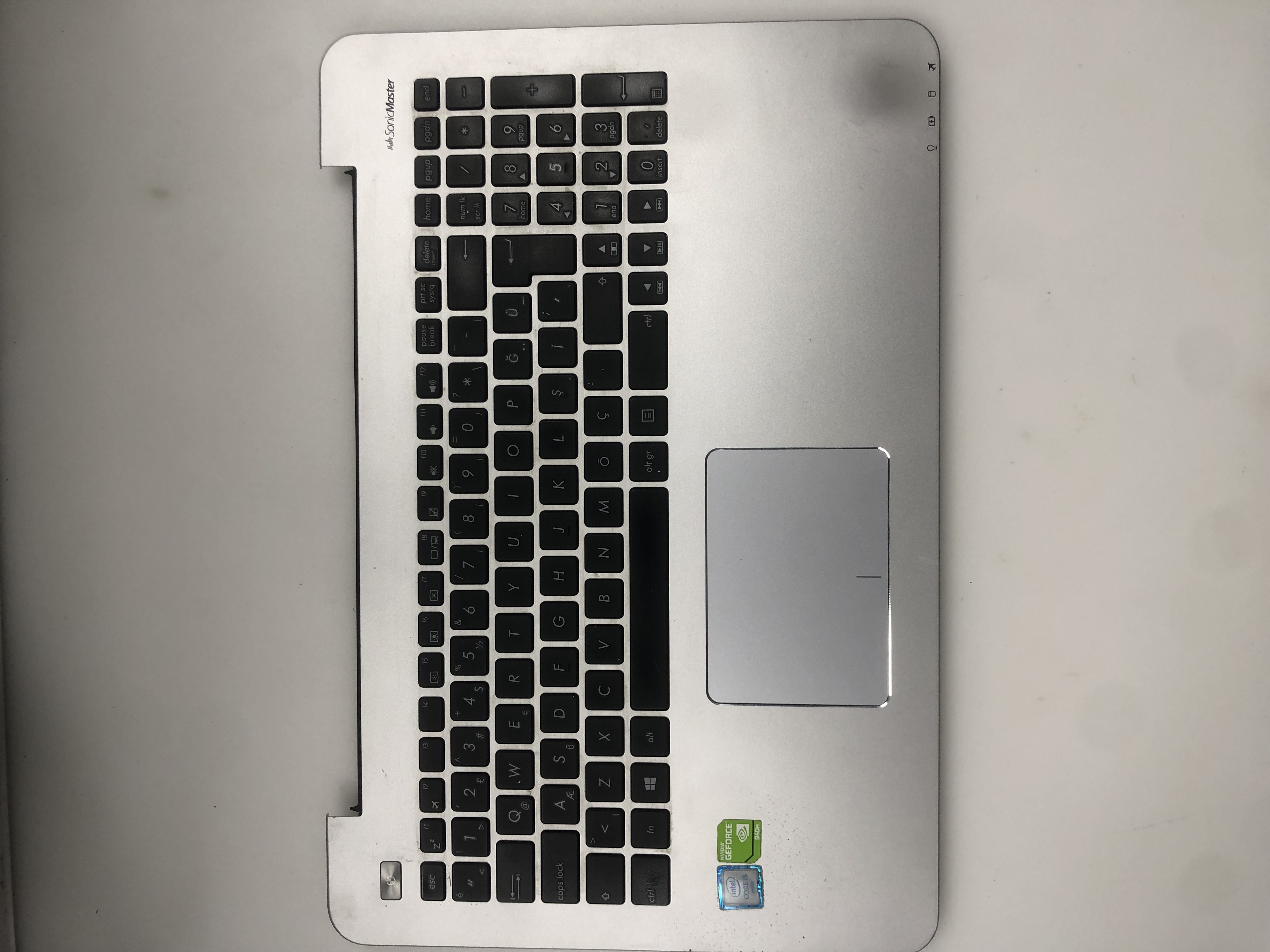 ASUS K555 U ÜST KASA  K55 ÜST KASA KLAVYE DAHİL