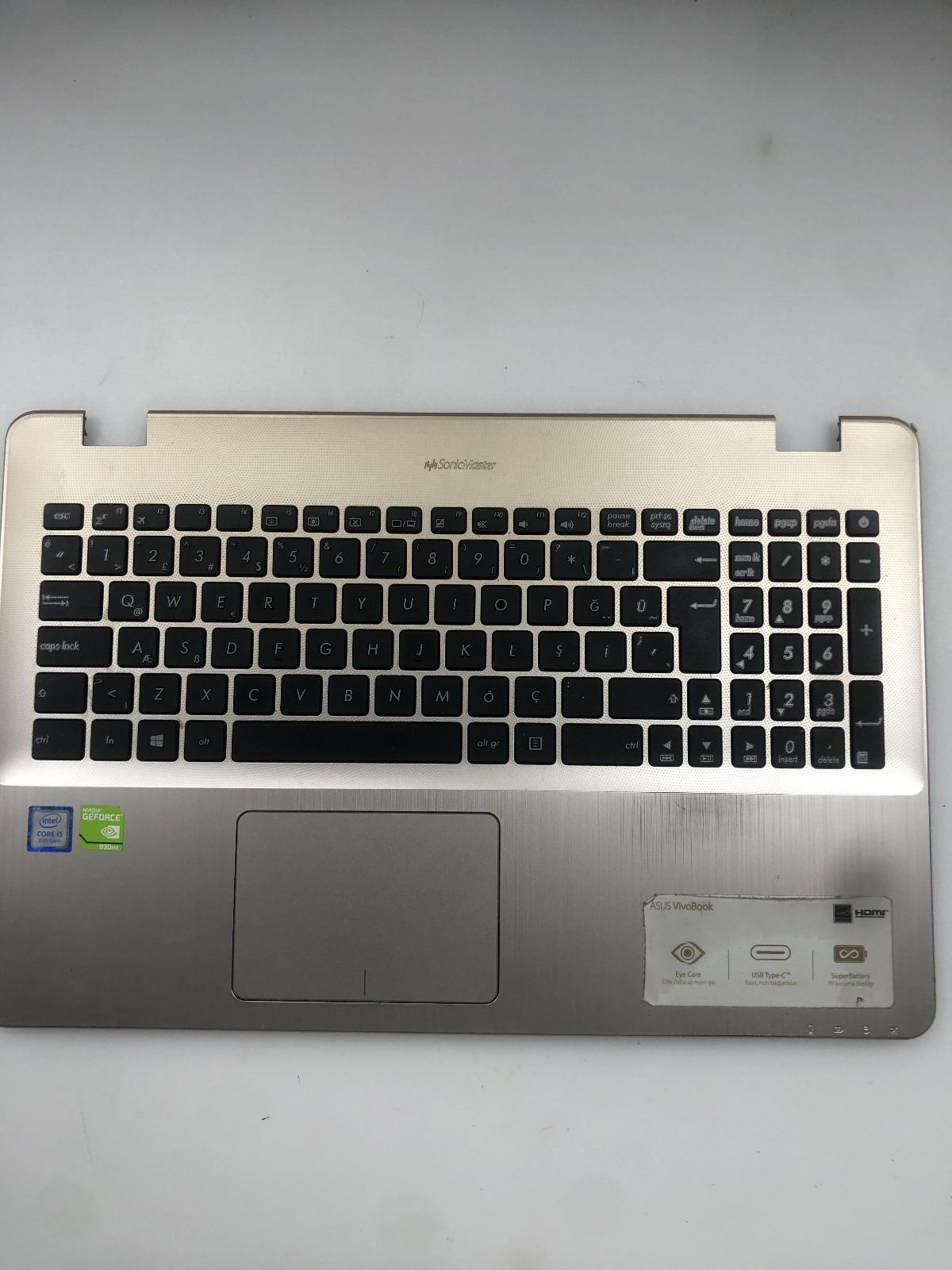 ASUS X543 X540 N ÜST KASA X543 X540 ÜST KASA KLAVYE DAHİL