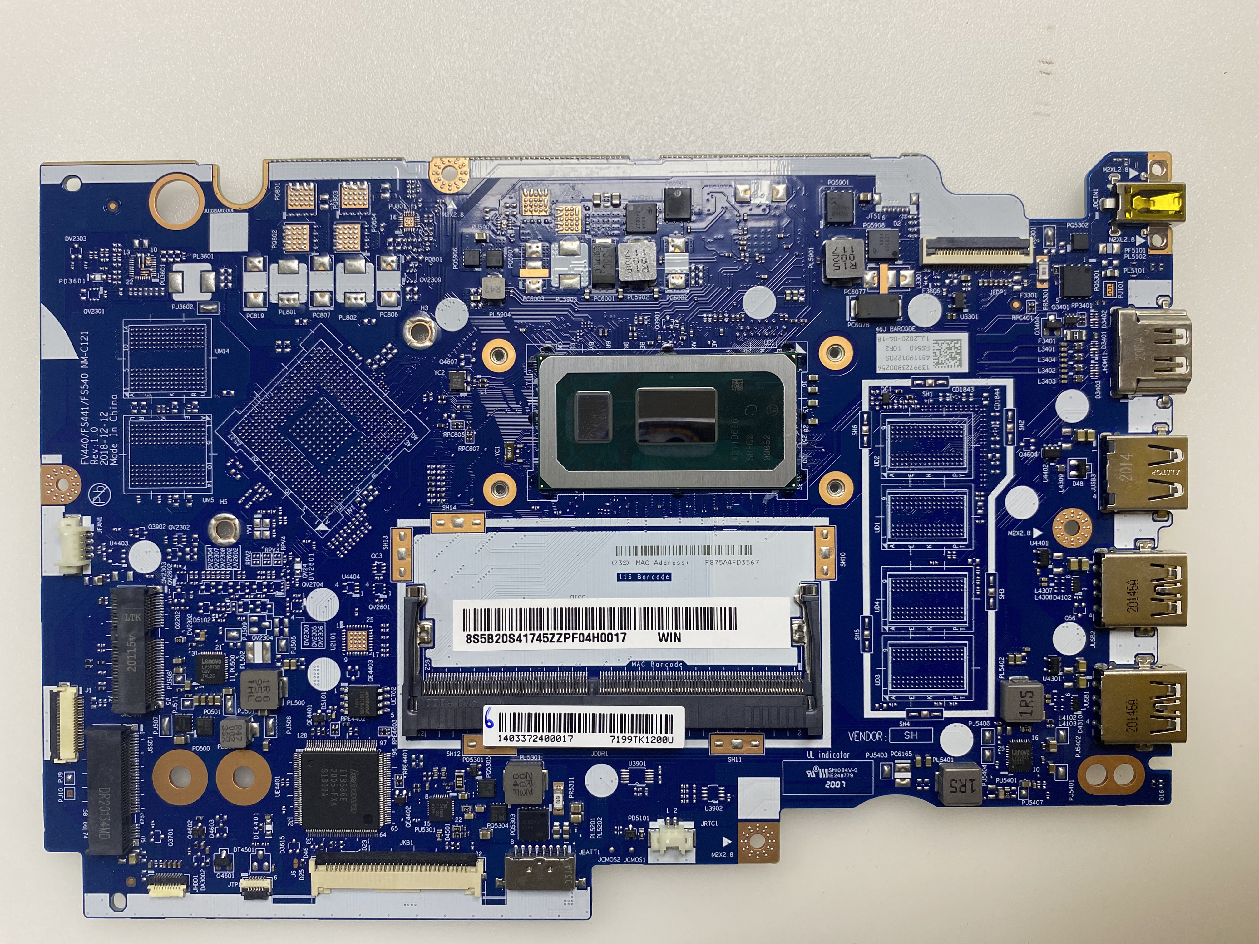 LENOVO NM-C121 SRFG2 SIFIR KART