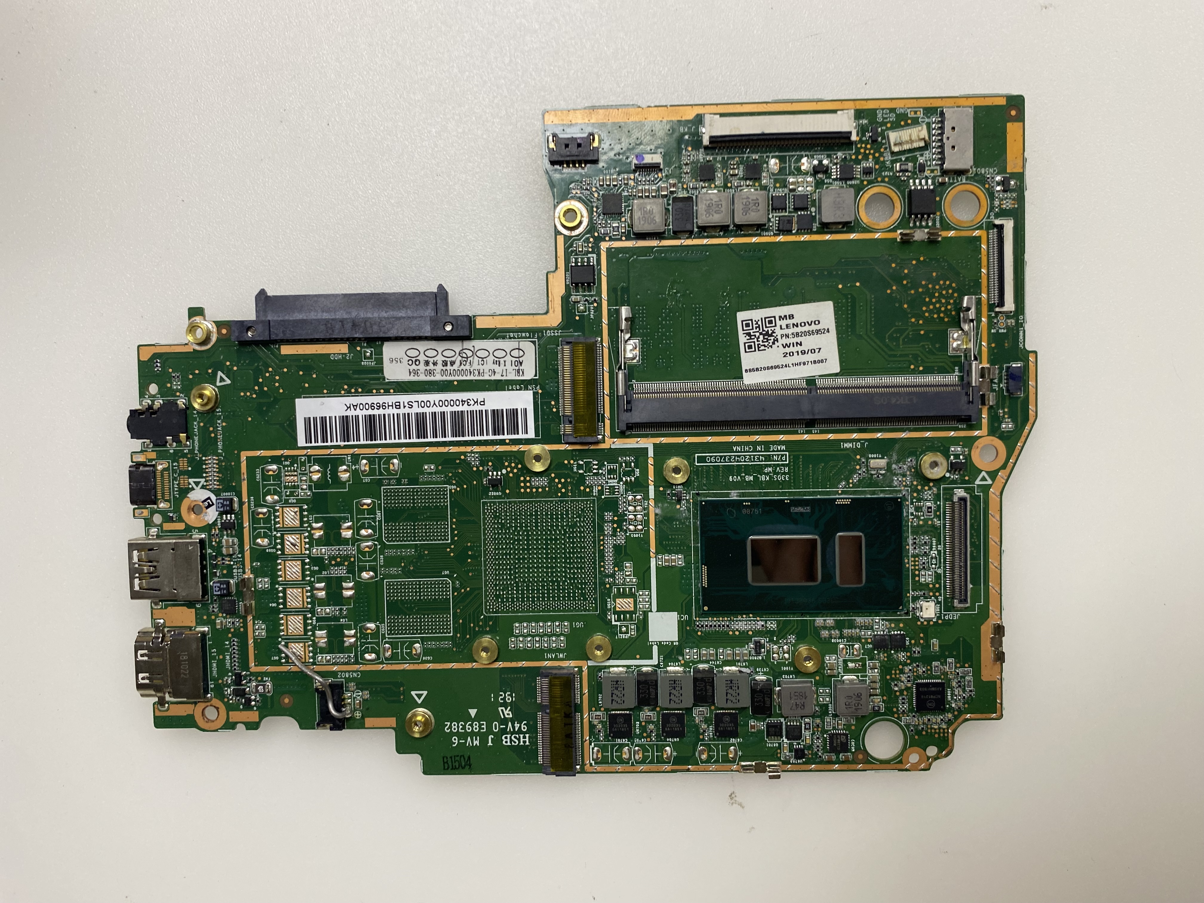 LENOVO 330S_KBL_MB_V09 2.EL KART