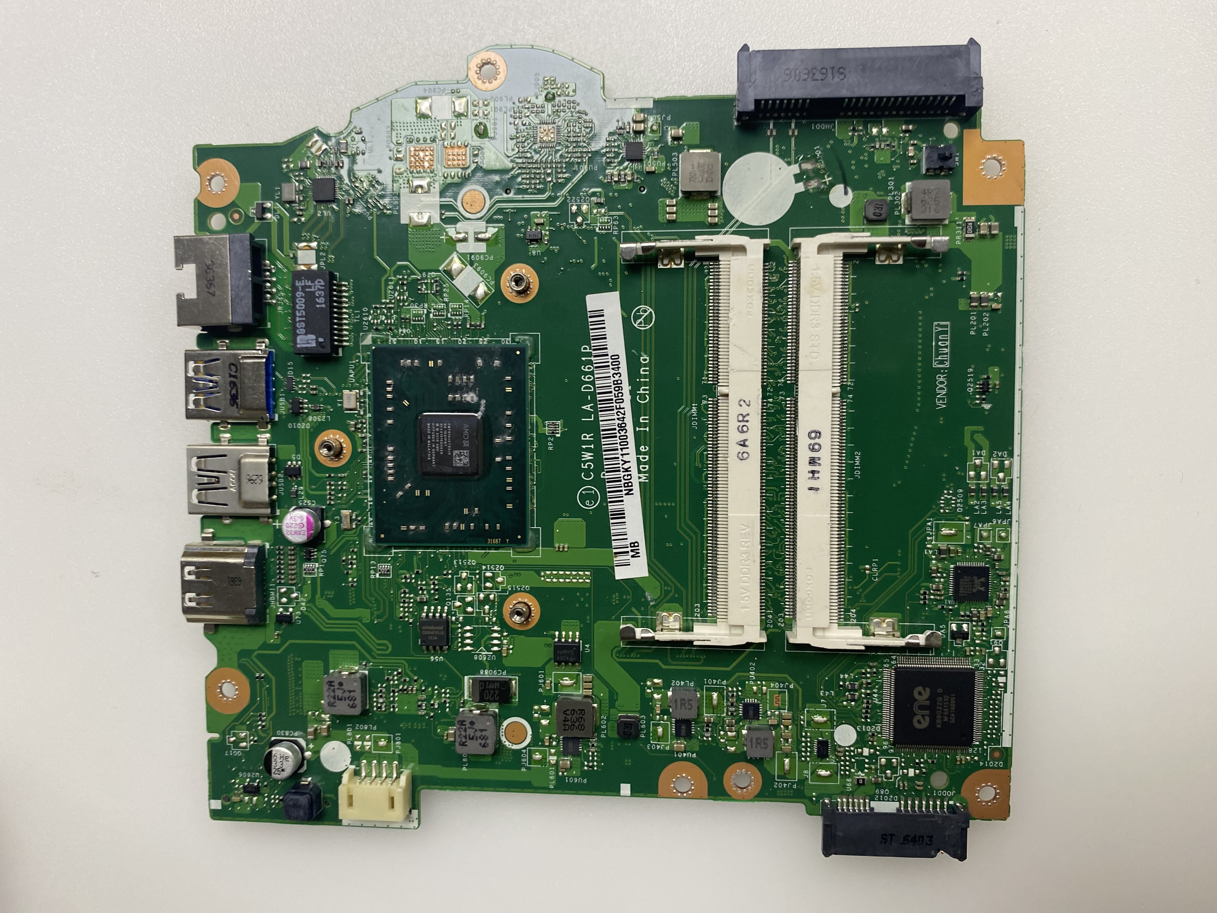 ACER C5W1R LA-D661P REV 1.0 2.EL ANAKART