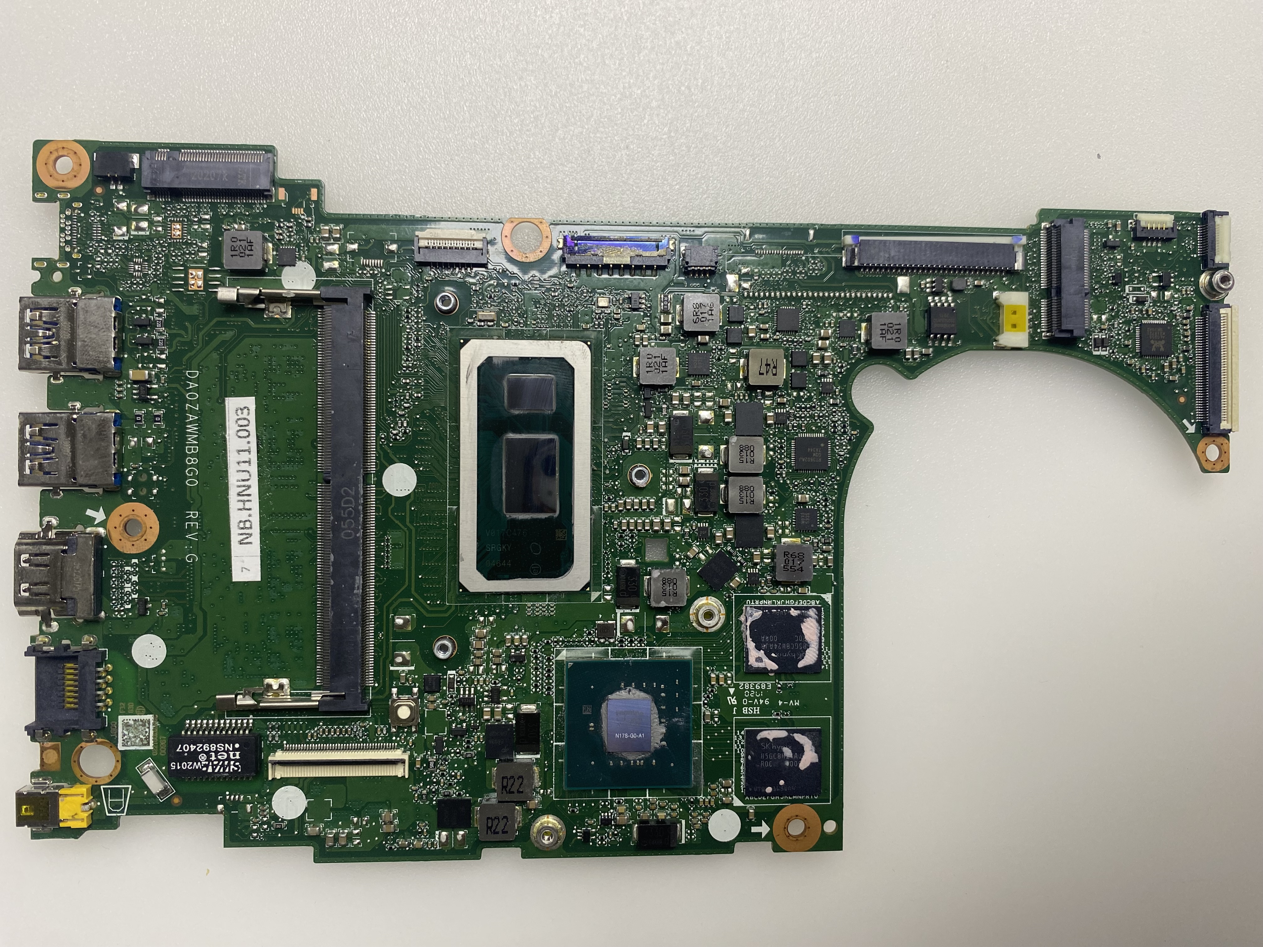 ACER DA0ZAWMB8G0 REV G SRGKY 2.EL ANAKART