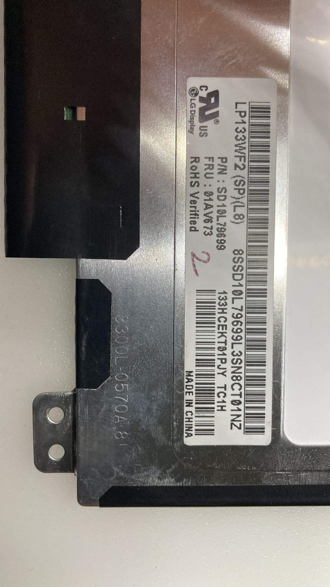 ORJİNAL ÇIKMA13.3 LCD SCREEN lP133WF2 LAPTOP (SP)(l1)(l4)(l5)(l6)(l7)(l8) HD 30 PİN EKRAN