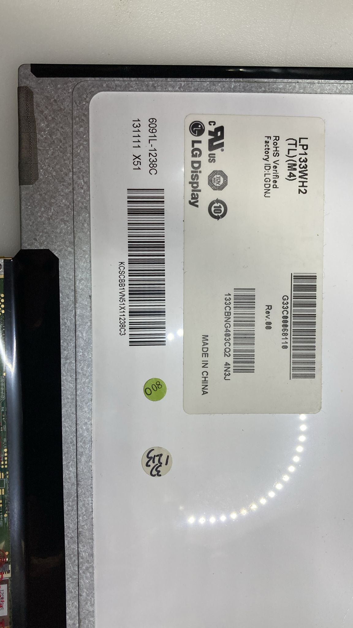 ORİJİNAL ÇIKMA LP133WH2 (Tl) (M4) Notebook Ekran