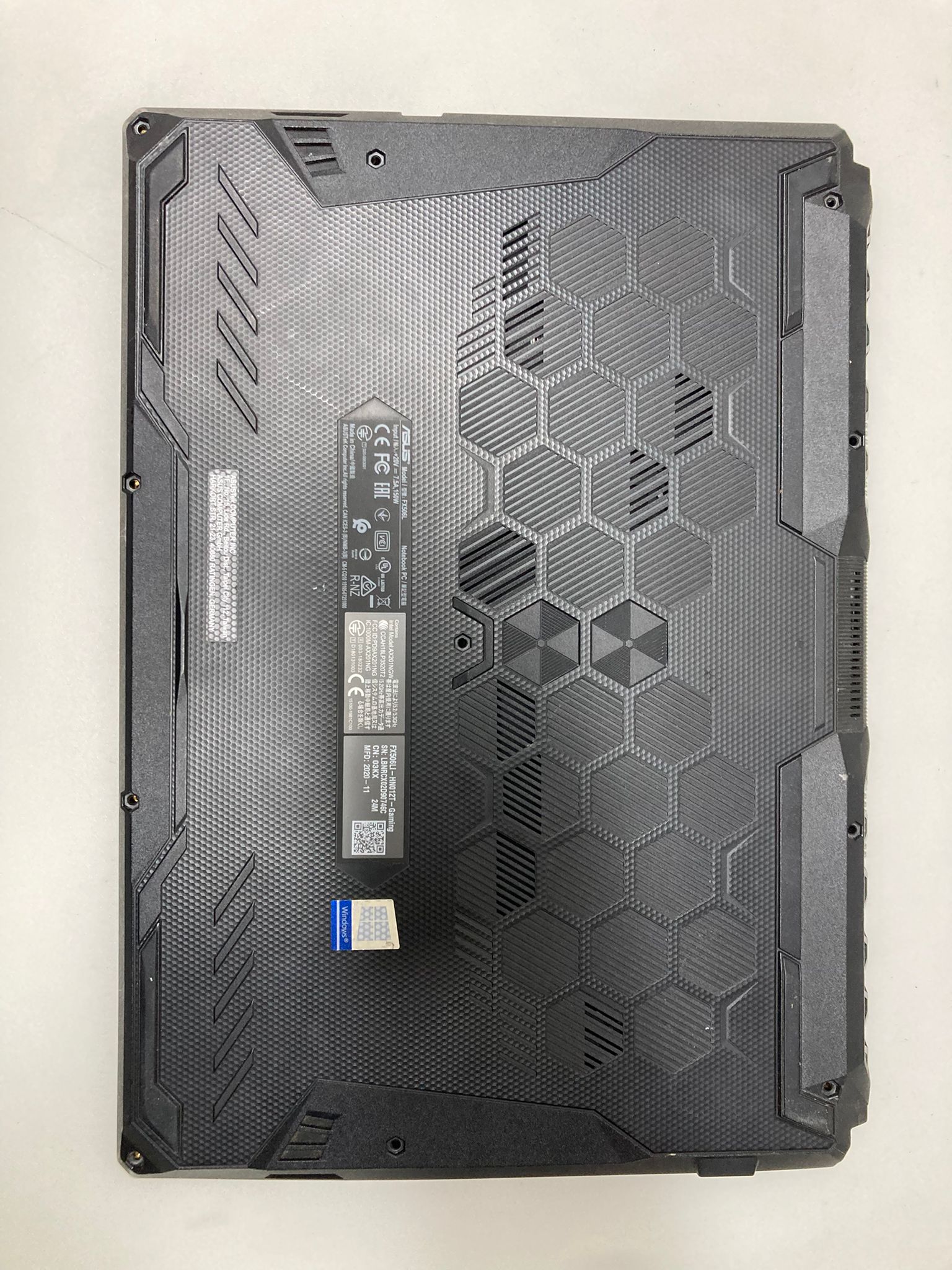 ORJİNAL ASUS FX506L ALT KASA 