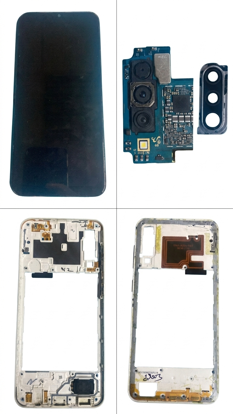 ORİJİNAL SAMSUNG GALAXY A30S PARÇALARI KAMERA SM-A307